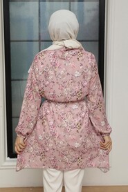 Powder Pink Hijab Tunic 5704PD - 4