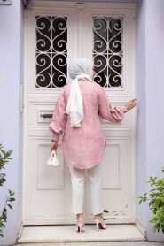 Powder Pink Modest Top 10113PD - 3
