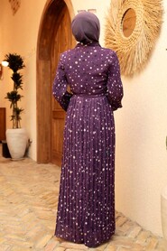 Purple Hijab Dress 32990MOR - 2