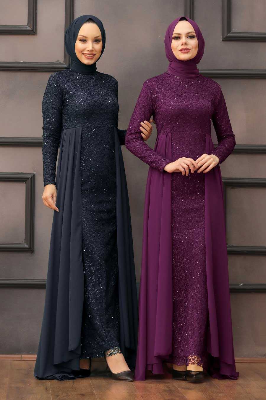  Plus Size Purple Modest Wedding Dress 90000MOR