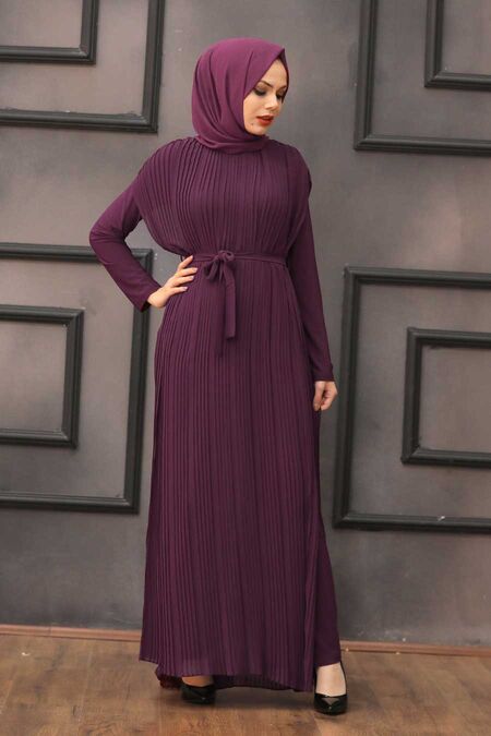 Purple Hijab Overalls 30120MOR - NEVA STYLE