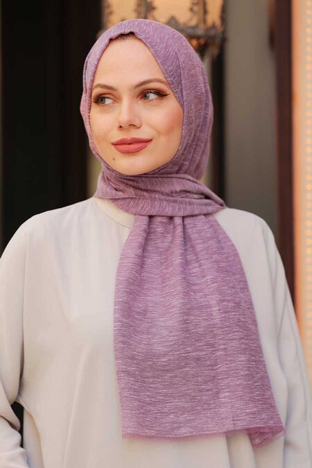 Purple Hijab Shawl 4695MOR - NEVA STYLE