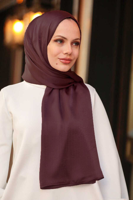 Purple Hijab Shawl 4990MOR - NEVA STYLE