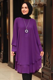 Purple Hijab Tunic 2443MOR - 1