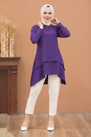 Purple Hijab Tunic 5724MOR - 1