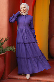 Purple Modest Long Dress 4421MOR - 2