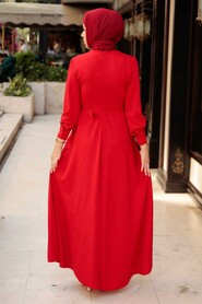 Red Hijab Dress 5806K - 2