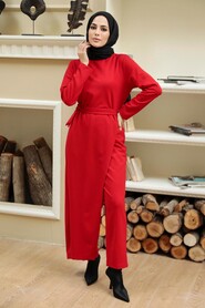 Red Hijab Overalls 5807K - 3