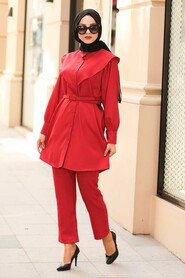 Red Hijab Suit 5161K - 1