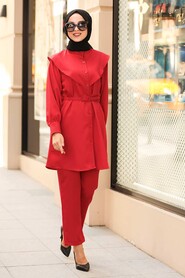 Red Hijab Suit 5161K - 2