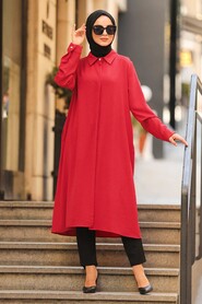 Red Hijab Tunic 2362K - 2