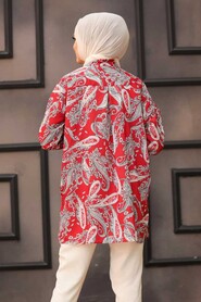 Red Hijab Tunic 2732K - 2