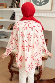 Red Hijab Tunic 34240K - 2