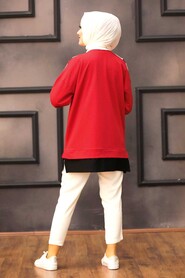 Red Hijab Tunic 6302K - 2