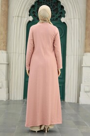 Salmon Pink Hijab Double Suit 52221SMN - Thumbnail