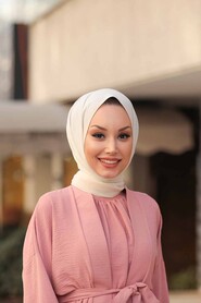 Salmon Pink Hijab Suit Dress 1104SMN - 6