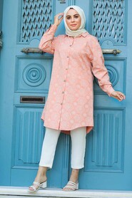 Salmon Pink Hijab Tunic 20350SMN - 1