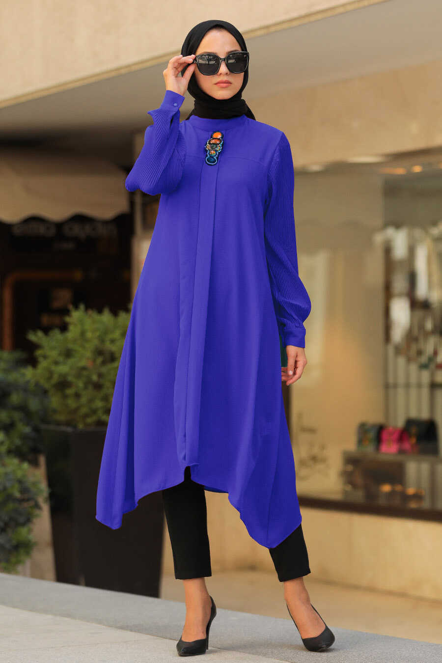 Sax Blue Hijab Tunic 22702SX - Neva-style.com