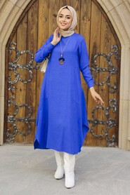 Sax Blue Hijab Tunic 24497SX - 1