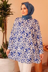 Sax Blue Hijab Tunic 3424SX - 1