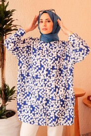 Sax Blue Hijab Tunic 3424SX - 2