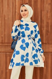 Sax Blue Hijab Tunic 5650SX - 2