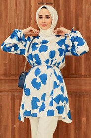 Sax Blue Hijab Tunic 5650SX - 1