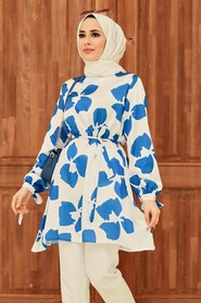 Sax Blue Hijab Tunic 5650SX - 3