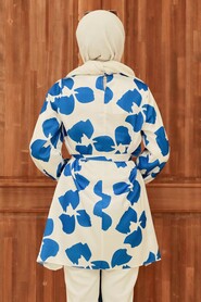 Sax Blue Hijab Tunic 5650SX - 4