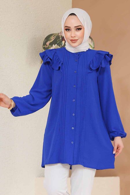 Sax Blue Modest Top 42291SX - NEVA STYLE
