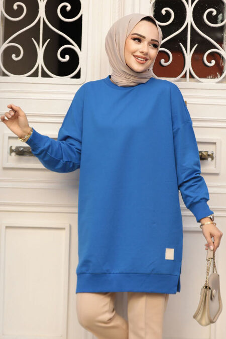 Sax Blue Modest Tunic 30644SX - NEVA STYLE