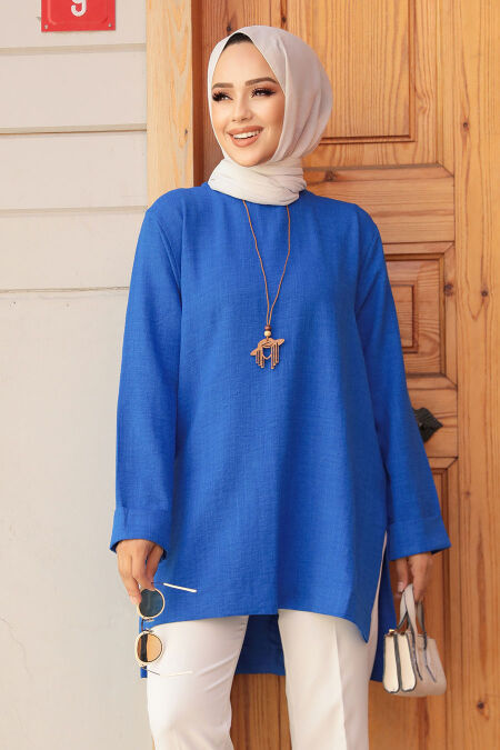 Sax Blue Modest Tunic 40432SX - NEVA STYLE
