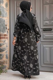 Silver Hijab Dress 30441GMS - 2