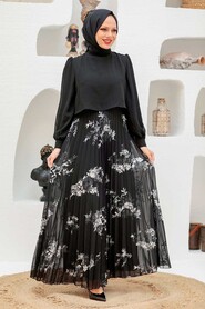 Silver Hijab Dress 3296GMS - 1