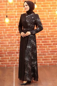  Luxorious Silver Islamic Prom Dress 3243GMS - 2
