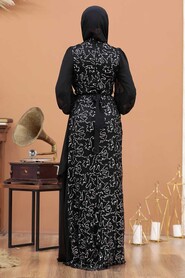  Elegant Silver Islamic Clothing Prom Dress 5516GMS - 2