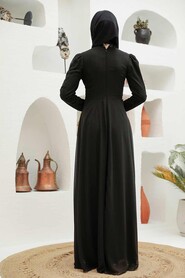  Plus Size Silver Modest Islamic Clothing Wedding Dress 56280GMS - 4