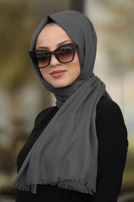 Smoke Color Hijab Shawl 7483FU - NEVA STYLE