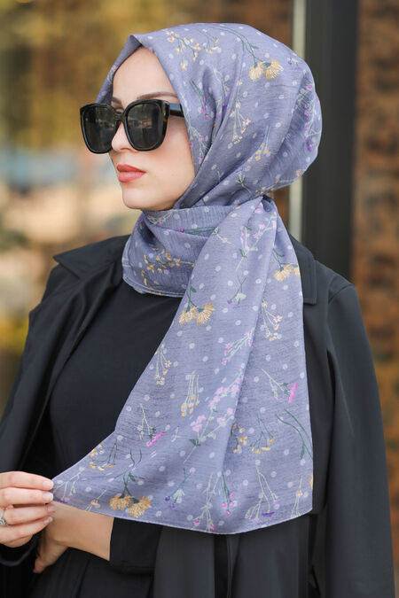 Smoke Color Hijab Shawl 7543FU - NEVA STYLE