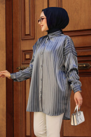 Smoke Color Modest Tunic 21401FU - 2