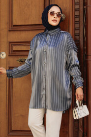 Smoke Color Modest Tunic 21401FU - 1