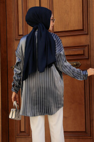 Smoke Color Modest Tunic 21401FU - 4