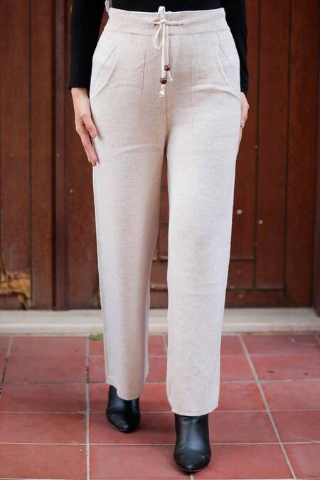 Stone Hijab Trousers 3107TAS - NEVA STYLE