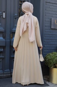 Stone Muslim Long Dress Style 76840TAS - 3