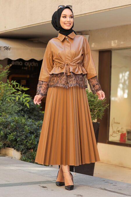 Sunuff Colored Dual Suit Dress 1294TB - NEVA STYLE