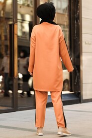 Sunuff Colored Hijab Casual Suit 1297TB - 3