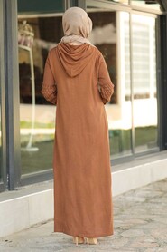 Sunuff Colored Hijab Dress 2343TB - 2
