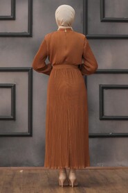 Sunuff Colored Hijab Dress 2751TB - 2