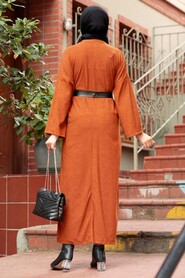 Sunuff Colored Hijab Dress 5190TB - 2