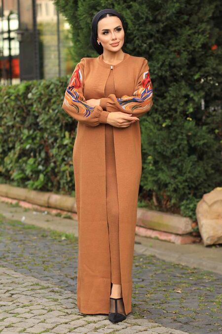 Sunuff Colored Hijab Dual Suit Dress 2200TB - NEVA STYLE